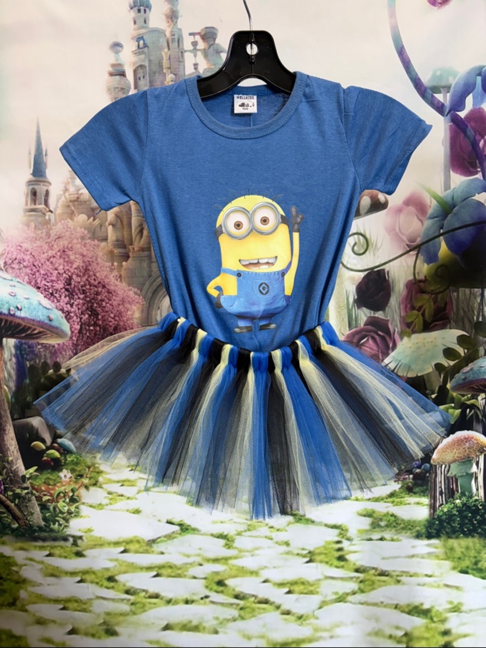 Blue Minion Tutu Dress for Kids